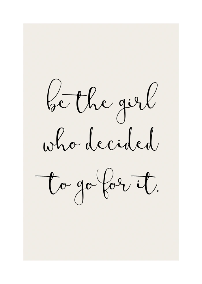 Be the girl
