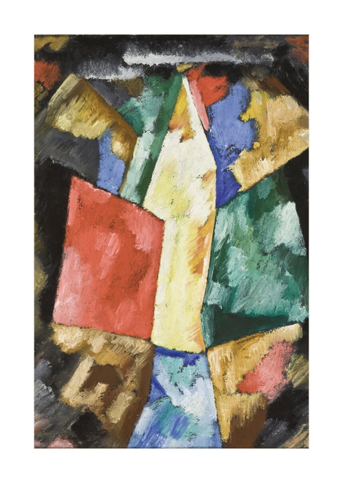 Niebieski, żółty i zielony