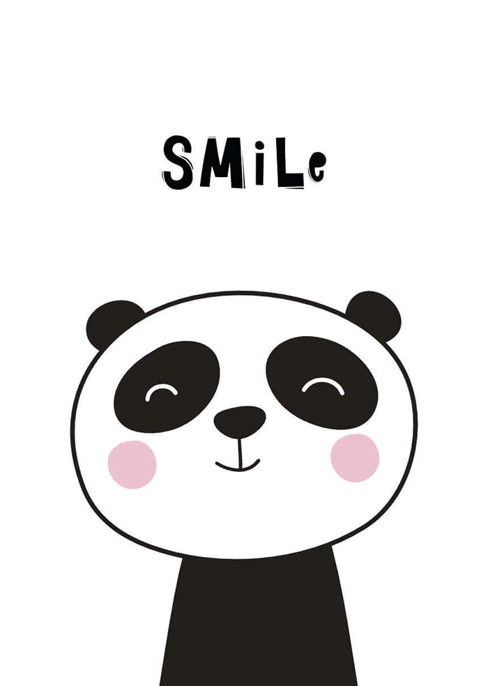 Uśmiechnięta panda