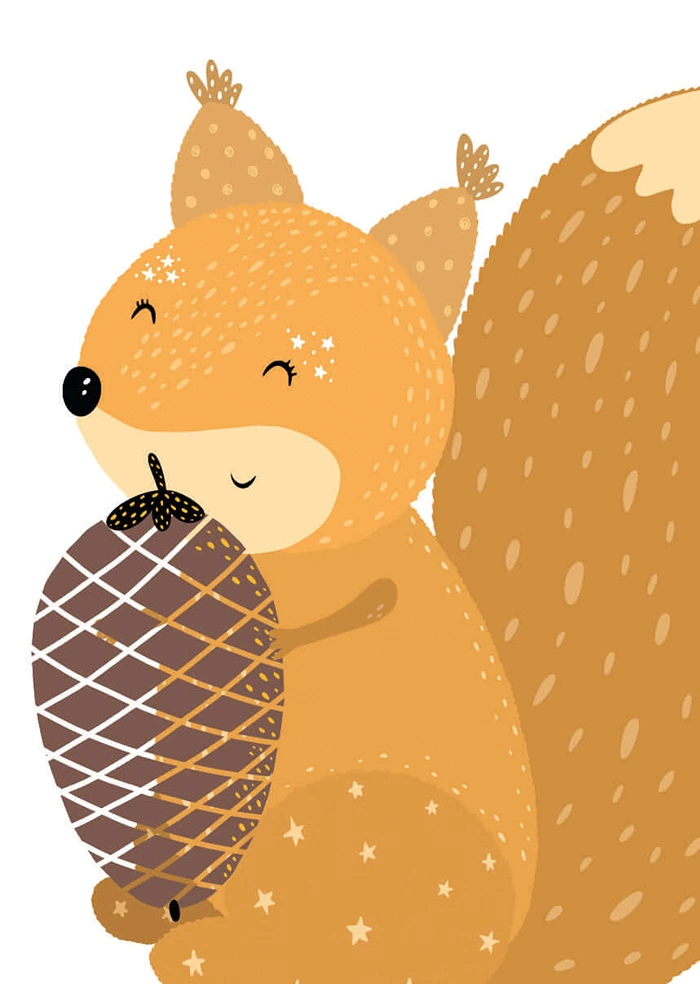 Wiewiórka z orzeszkiem