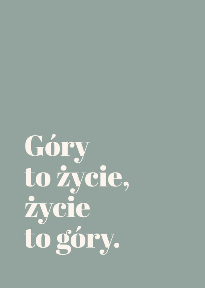 Góry to życie