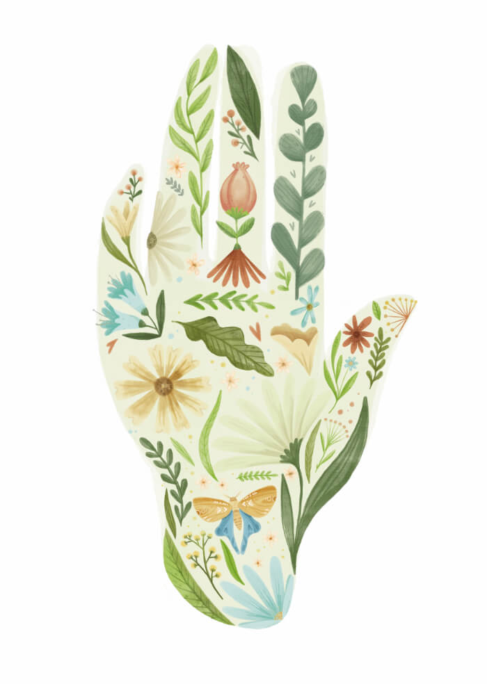 Ręka do roślin