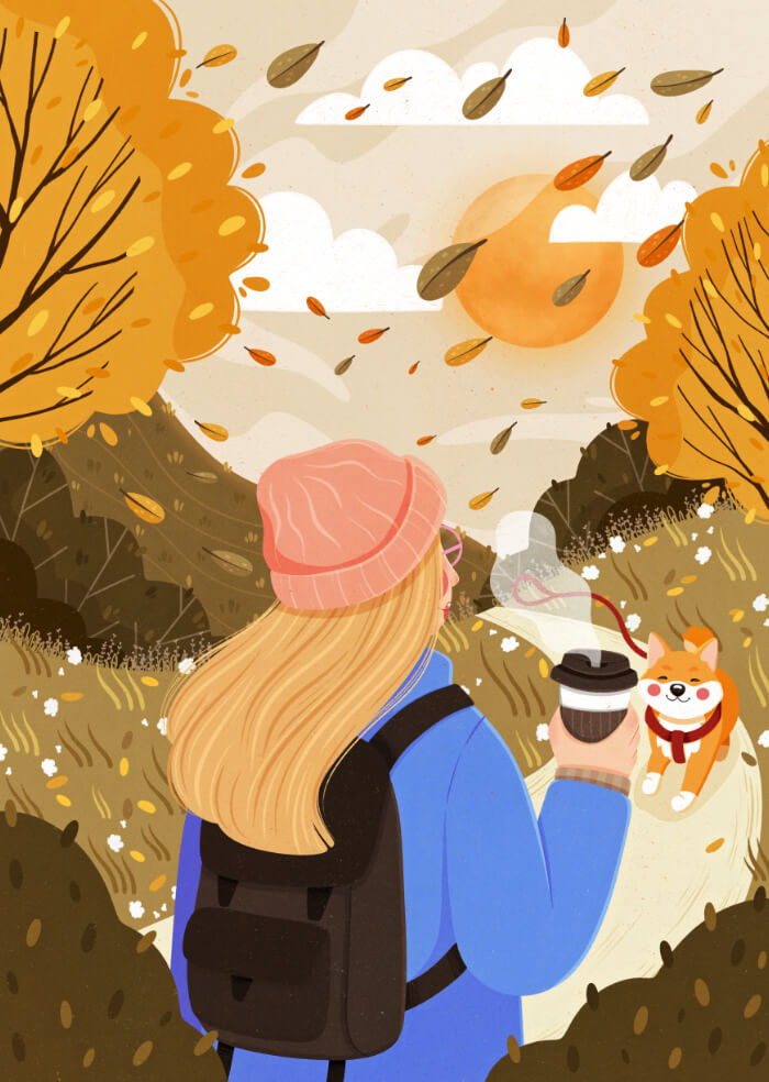 Pieskie jesienne poranki