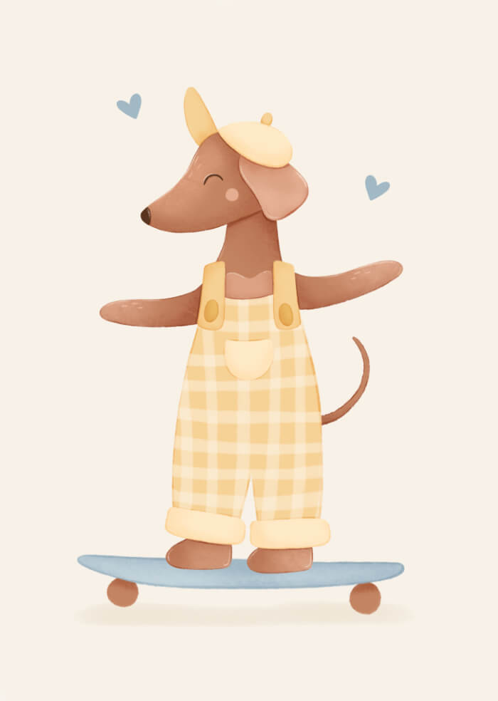 Jamnik na deskorolce