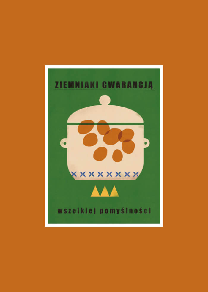 Plakat Ziemniaki z ramką