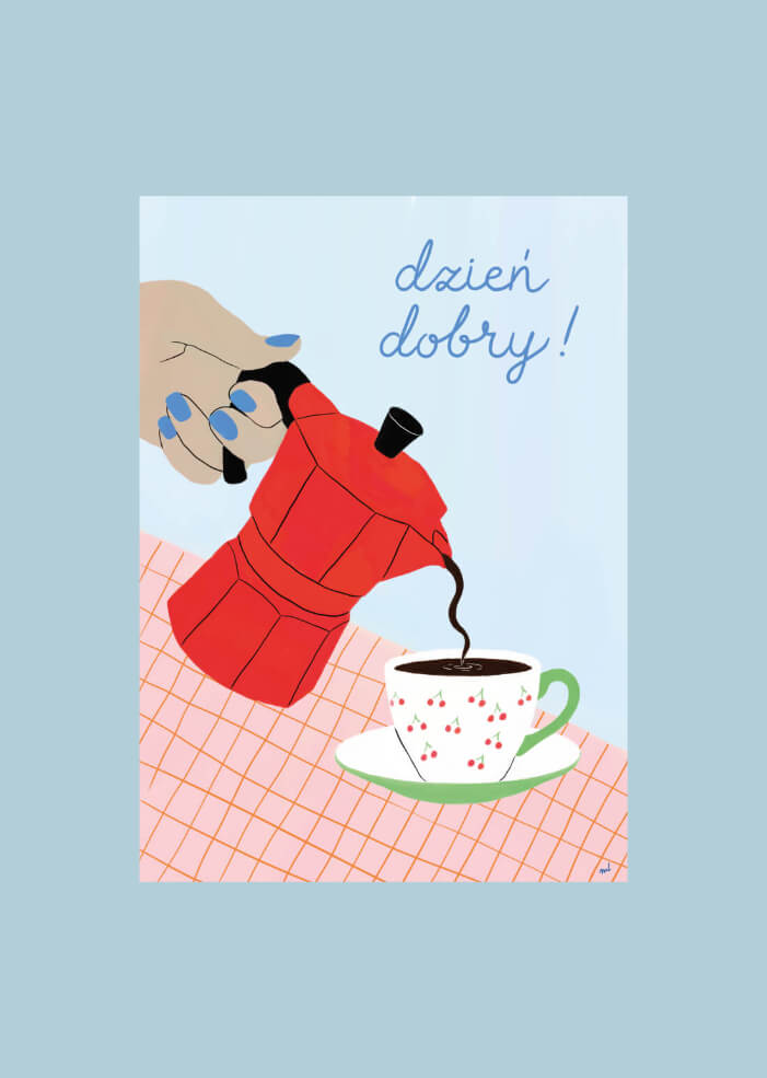 Plakat Dzień dobry