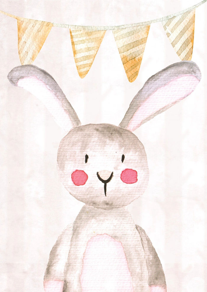 Zajączek z girlandą